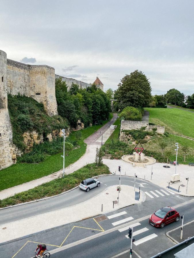 Castle - Vue Sur Le Chateau - Hypercentre Caen Buitenkant foto